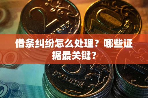 北京借条纠纷怎么处理？哪些证据最关键？