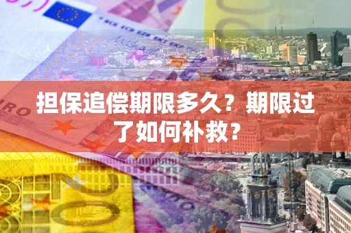北京担保追偿期限多久？期限过了如何补救？