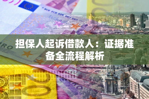 北京担保人起诉借款人：证据准备全流程解析