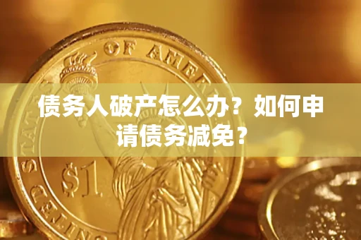 北京债务人破产怎么办？如何申请债务减免？