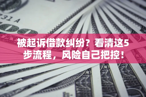 北京被起诉借款纠纷？看清这5步流程，风险自己把控！