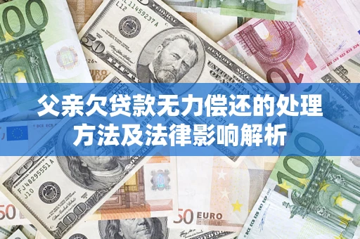 北京父亲欠贷款无力偿还的处理方法及法律影响解析